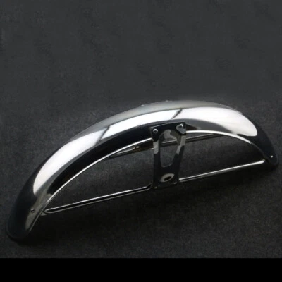 For HONDA CG125 S90 CS90 S110 CS110 CB100 CB125S Front Chrome Mudguard Fender - Image 1 of 4