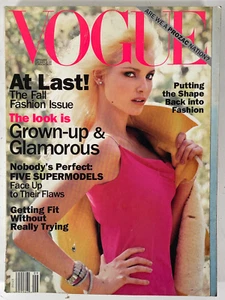 Vogue Magazine September 1994 Nadja Auermann Cindy Crawford Stephanie Seymour - Picture 1 of 12