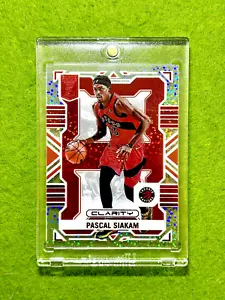 Pascal Siakam WHITE SPARKLE PRIZM CLEAR CARD ASIA RED SSP 2022 Elite CLARITY SP - Picture 1 of 24
