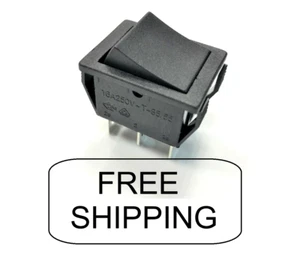 DPDT - On-None-On - 16A/125VAC; 10A/250VAC - Rocker Switch - Philmore 30-10082 - Picture 1 of 5