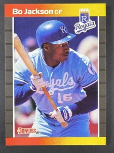 Donruss Vincent Bo Edward Jackson 1989 #208 Carrera Highlights Kansas City Royals - Imagen 1 de 2