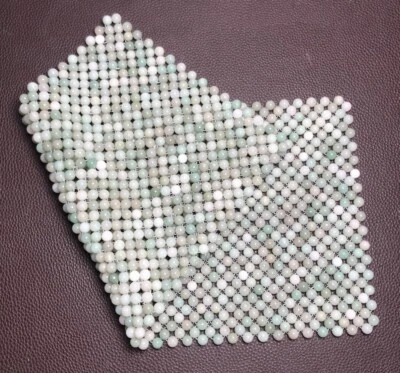 Natural Jade Stone Pillow Cooling Seating Pad Breathable Round Bead Health Relax - Image 1 of 4