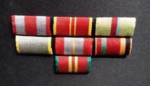 UDSSR Interimsspange 7 teilig Medaille Orden Offizier Uniform  Sowjet Armee - Picture 1 of 2