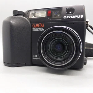 Olympus Digital Camera Camedia C-3030 Zoom 3.3MP Black Tested - Picture 1 of 9