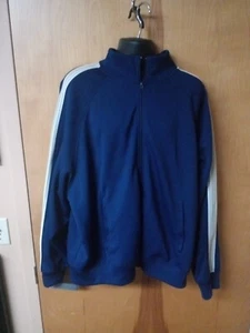 Athletic Works Men’s Track Jacket Blue Size 3XL Zipper - Picture 1 of 4