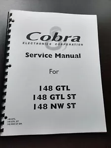 Cobra 148GTL-DX Export CB Radio Owners Manual / Parts List / Schematic - Picture 1 of 5