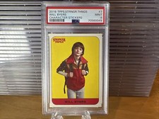 Will Byers #7 2018 Topps Stranger Things Season 1 Character Stickers PSA 9