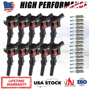 10 Pack Ignition Coils For Ford F150 F250 F350 E350 4.6L 5.4L V8 6.8L V10 DG508 - Picture 1 of 15