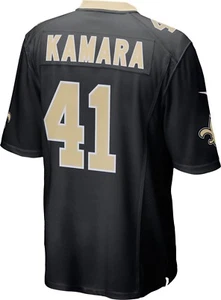 Camiseta deportiva de Alvin Kamara #41 de los New Orleans Saints negra joven mediana nueva con etiquetas - Imagen 1 de 2