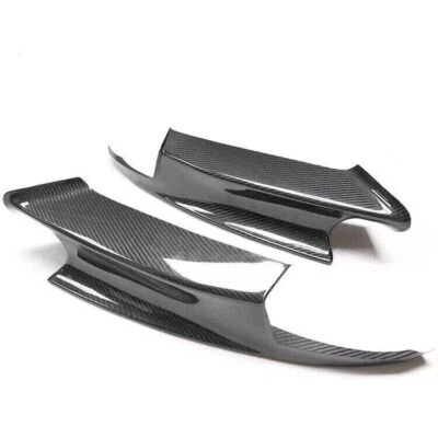 Labios divisores de parachoques delantero de fibra de carbono para BMW E90 E92 E93 M3 2007-2013 Foto 1 de 4