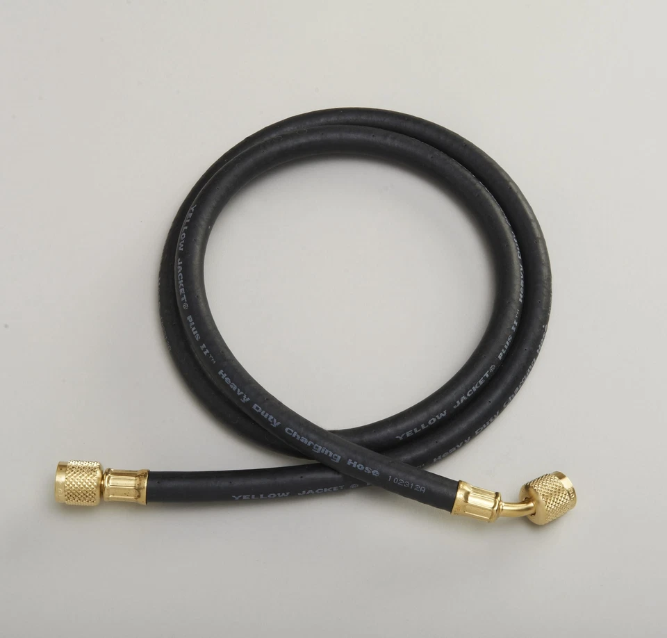 Yellow Jacket 15036 Plus II 1/4" Heavy Duty HCA Straight X Angle Charging Hose