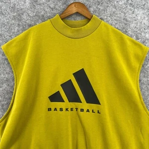 Adidas Maglione Basket Adulto Uomo Giallo XL Pullover Senza Maniche - Foto 1 di 14