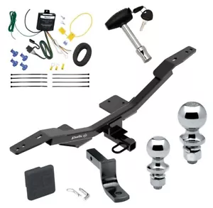 Trailer Tow Hitch For 09-25 Audi A4 18-25 S4 PKG Wiring 2" & 1-7/8" Ball + Lock - Picture 1 of 12