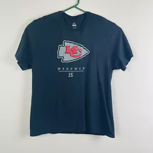 Majestic Men’s Short Sleeve T Shirt Kansas City Chiefs Mahomes Large Z12 - Picture 1 of 6