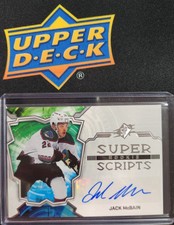 2022-23 SPX Jack McBain Auto Super Rookie Scripts Auto Arizona Coyotes