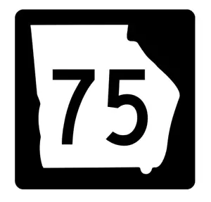 Georgia State Route 75 Sticker R3620 Highway Sign - Bild 1 von 1