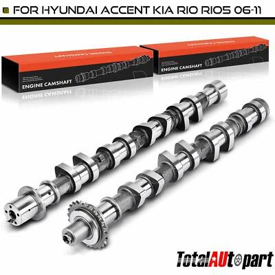 2x Árbol de levas del motor para Hyundai Accent Kia Rio5 Rio 2006-2011 L4 1,6 L 2420026704 Foto 1 de 4