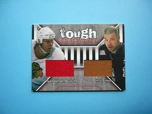 2001/02 IN THE GAME ITG BAP DUAL JERSEY #TC-21 RYAN VANDENBUSSCHE CHRIS SIMON - Picture 1 of 2