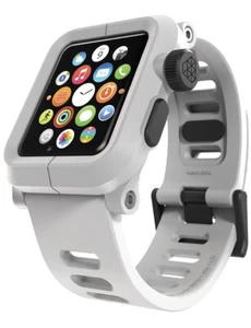 Bracelet en silicone blanc LUNATIK EPIK pour Apple Watch Series 1 42 mm - Photo 1 sur 4