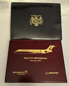 Set penna stilografica Barrington - Made in Germany Midwest - Boeing 717 200° Made 2003 - Foto 1 di 7