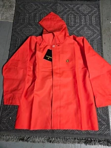 Guy Cotton Extra Small Glentex orange pvc fishing jacket - Picture 1 of 9