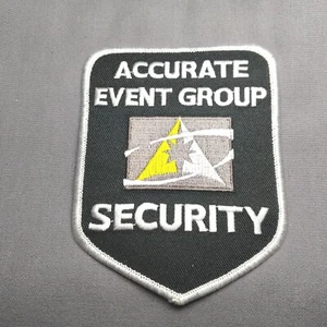 Accurate Event Group Security Hollywood FL Florida 4.5" Iron On Patch - Picture 1 of 2