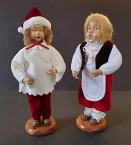 De Colección Navidad Niños Dúo Villancicos Figuras De Pie 9" Alto x 4", China - Imagen 1 de 9