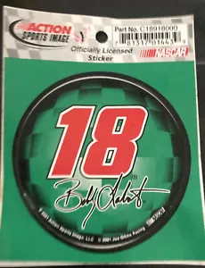 Action Sports Image - NASCAR Decal -Sticker - Bobby Labonte # 18 - 3" Diameter - Picture 1 of 4