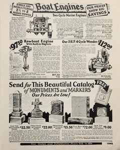 1927 Sears Roebuck Catalogue Boat Engines Ad - Picture 1 of 1