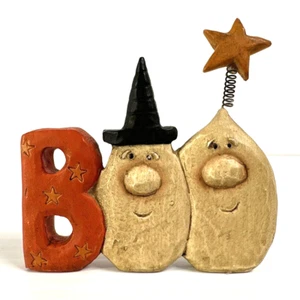 B Lloyd Halloween "BOO" Figur Geister mit Hexenhut Stern datiert 2004 2,5" lang - Bild 1 von 4