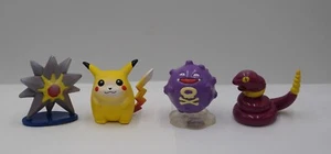 4x Pokemon Takara Tomy Figura aprox. 3,5-4,5 cm h Starmie Arbok Koffing Pikachu - Imagen 1 de 4