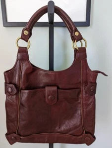 amerileather handbag Ameri Leather Purse Large Judelle Shoulder Bag R brown - Picture 1 of 11
