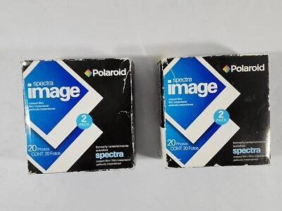 Lotto 2 pellicole istantanee Polaroid Spectra Image 2 confezioni 20 foto scadute 01/2008 - Immagine 1 di 4