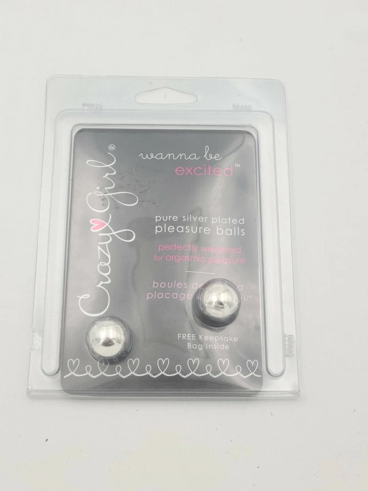 Bolas de placer enchapadas en plata Crazy Girl Foto 1 de 3