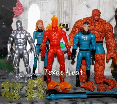 5 Marvel legends fantastic four walgreens lot silver surfer thing human torch mr Cover