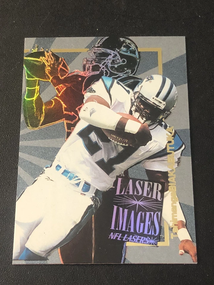 1996 Score Board NFL Lasers Laser Images Tim Biakabutuka Tshimanga Rookie RC - Image 1 of 2