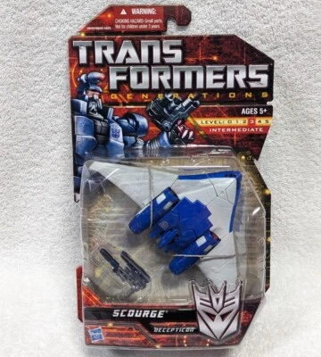 Transformers Generations Scourge War CHUG Deluxe Cybertronian как новый на картонке G1 Sweeps Jet - Изображение 1 из 3