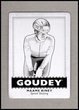 2018 Upper Deck Goodwin Champions Goudey Printing Plates Black Maame Biney 1/1