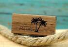 Forever in Paradise Palm Tree Laser Engraved Magnetic Wooden Proposal Ring Box |