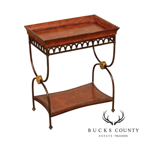 Vintage Regency Style 2 Tier End Table Cover