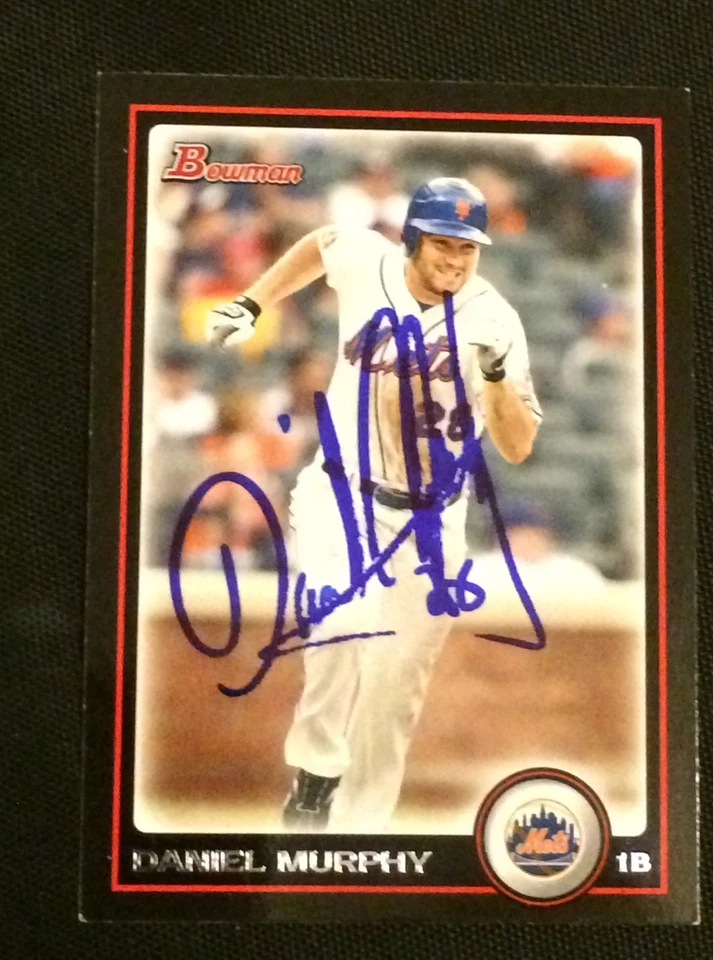 Tarjeta autografiada firmada por Daniel Murphy 2010 Bowman #136 Mets ¡Lo último! Foto 1 de 1