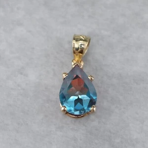925 Sterling Silver Alexandrite Stone Pendant For Women Minimalist Gift For Her - Picture 1 of 3