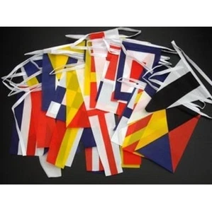 NAUTICAL BUNTING 12.7M 40 FLAGS - COLOURFUL BANNER SAILING BOATS SHIPS SEASIDE - Picture 1 of 3