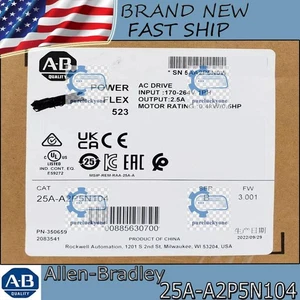 Sellado de fábrica NUEVO PLC 25A-A2P5N104 PowerFlex 523 0,4 kW (0,5 CV) AC Drive AB - Imagen 1 de 5