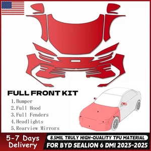 8.5Mil Full Front PreCut PPF Kit Paint Protection For BYD Sealion 6 DM-i 2023-UP - Picture 1 of 22
