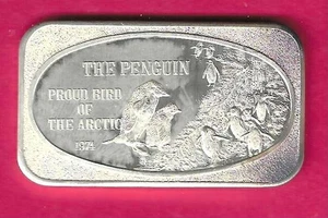 DER PINGUIN .999 SILBER KUNSTBARREN - Bild 1 von 2