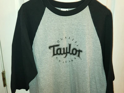 Taylor Guitars 3/4 Sleeve Gray Black Size L Anvil Brand - Image 1 of 4