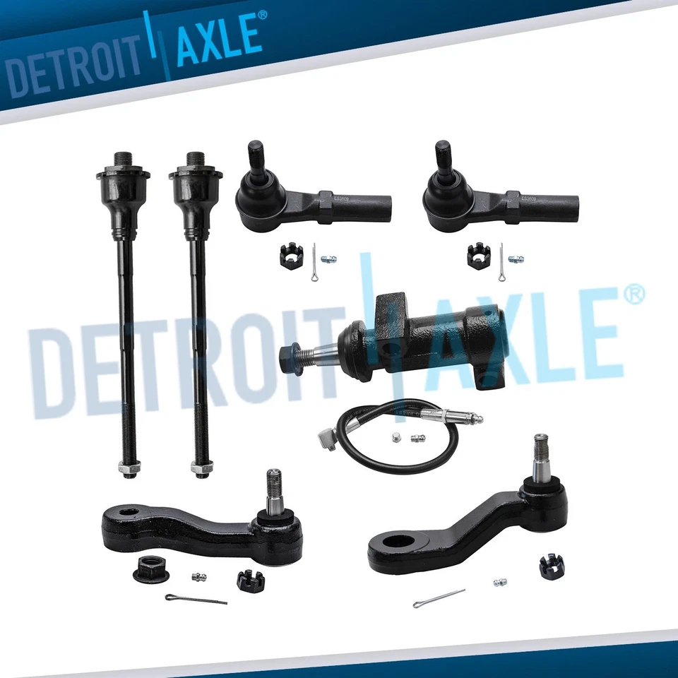 Kit de brazo Pitman de 3 ranuras para rueda loca Tierod interior delantera exterior para Chevy Silverado HD Foto 1 de 4