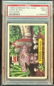 1988 GARBAGE PAIL KIDS SERIES 14 #561B TODD STOOL PSA 9 MINT - Picture 1 of 2