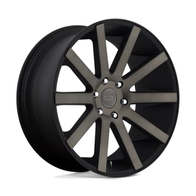 Rueda 22x10,5 DUB S121 SHOT CALLA NEGRO MATE DOBLE TINTE OSCURO 5x5 (35 mm) Foto 1 de 4
